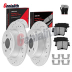 320mm Rear Drilled Rotors Brake Pad for Dodge Charger Challenger (2006–2020)