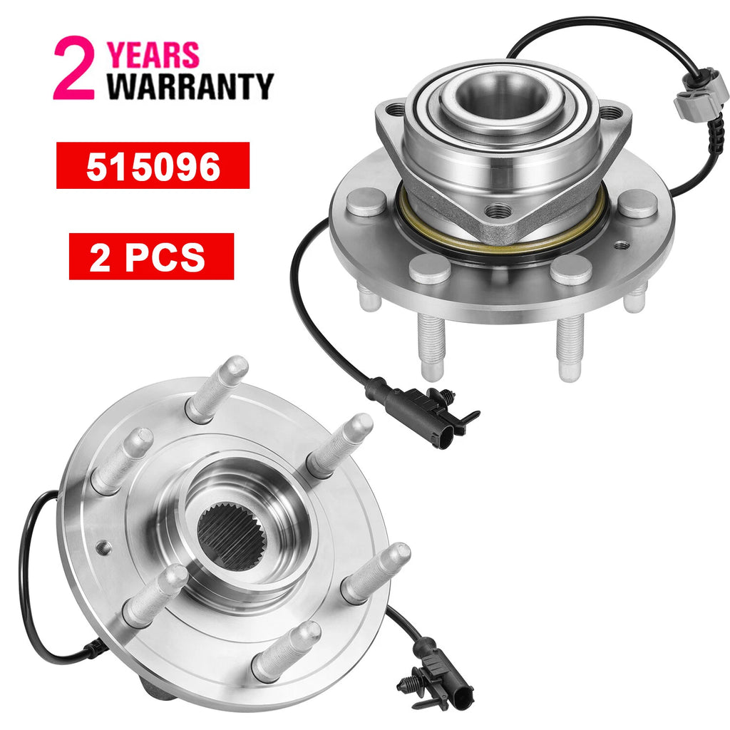 Front Wheel Bearings and Hubs for Chevrolet Silverado Sierra Suburban (2014–2019)