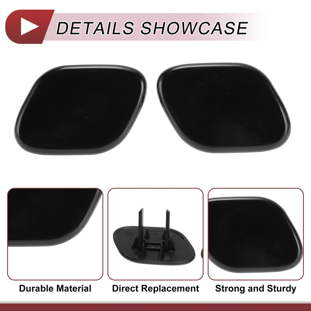 Headlight Washer Nozzle Cover Cap for Hyundai Santa Fe (2013–2018) 986812W000