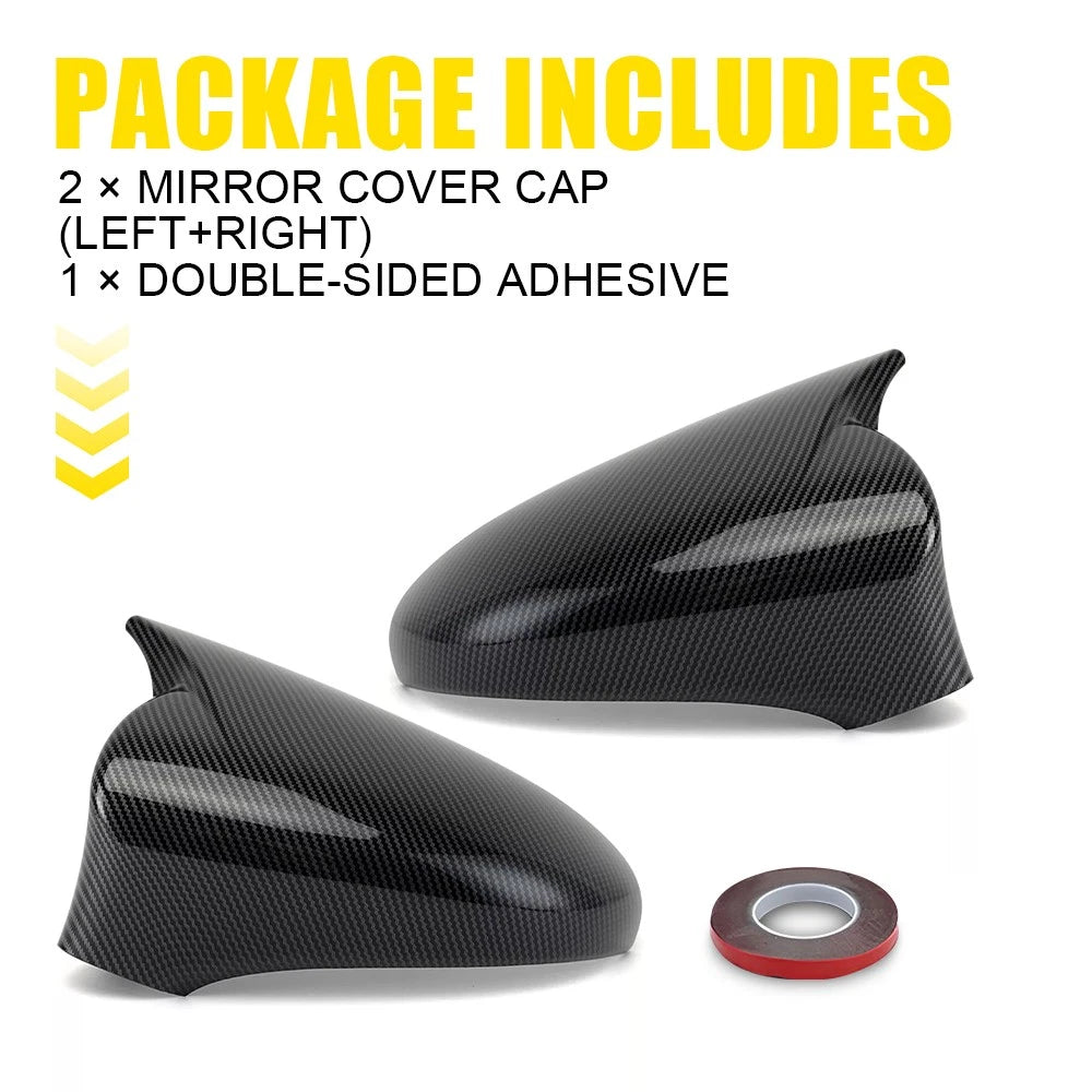 Carbon Fiber Black Mirror Cover Caps for Lexus IS200 IS250 IS300 IS350 (2014–2020)