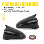 Carbon Fiber Black Mirror Cover Caps for Lexus IS200 IS250 IS300 IS350 (2014–2020)