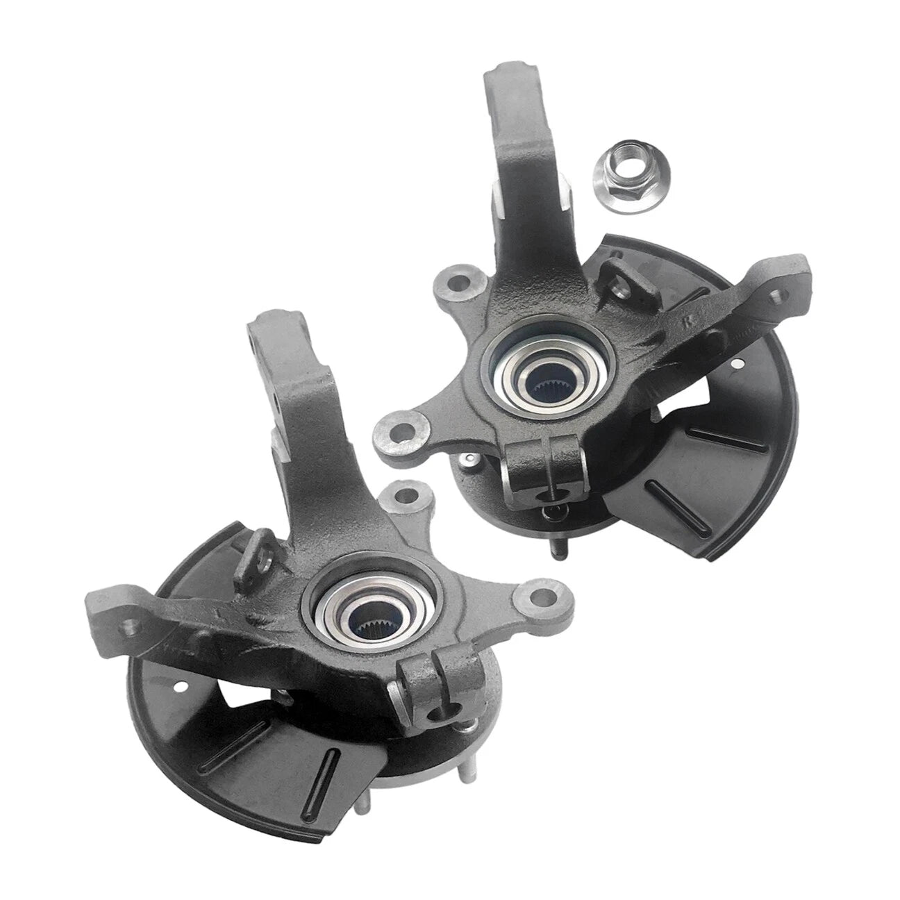 2X Front Steering Knuckle & Wheel Bearing Hub Assembly for Ford Mercury Mazda