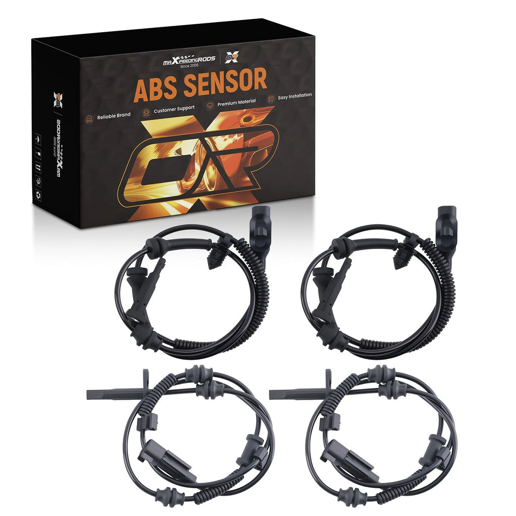 4PC ABS Wheel Speed Sensor for Jeep Cherokee (2014–2020)