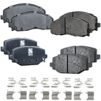 Set of 4 Ceramic Brake Pads for Dodge Grand Caravan (2012–2020)