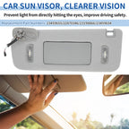 Left Side Sun Visor for Chevrolet Silverado 1500 2500 3500 (2015–2018) Gray