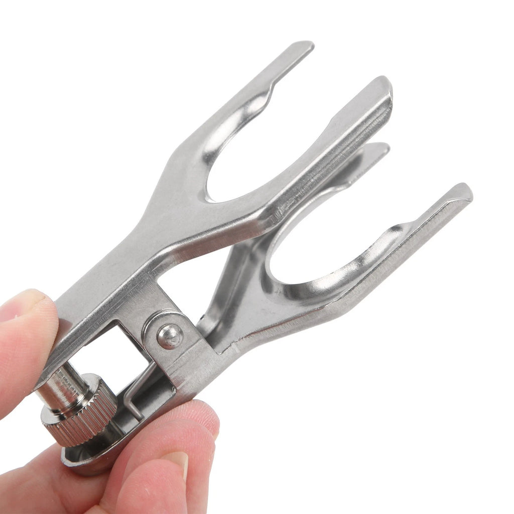 Stainless Steel Ball Joint Clamp for Bottle Mouth with Top Fastening Screw