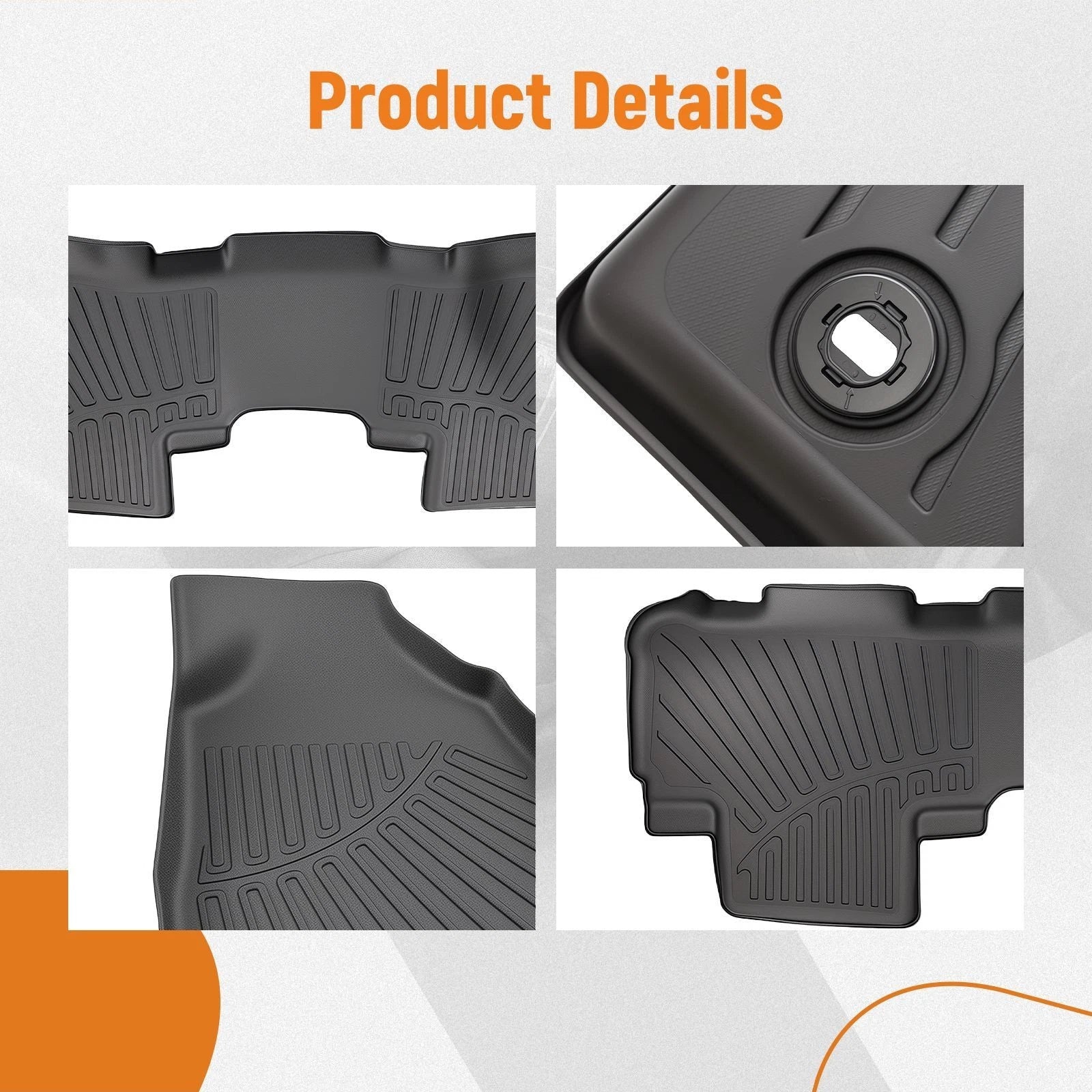 All Weather Floor Mats for Toyota Highlander (2014–2019)