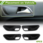 Set of 4 Interior Door Handle Bowl Cover Trim for BMW 3 Series (2013–2018) ABS