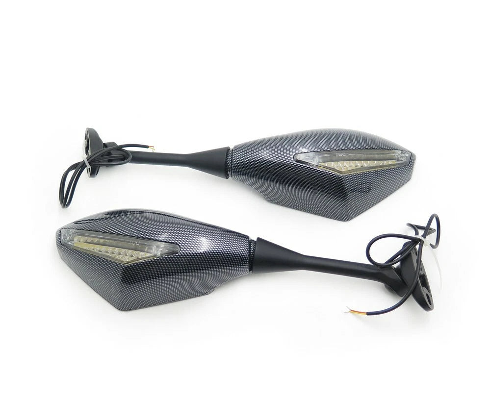 Turn Signal Mirrors for Honda CBR 600RR (2003–2012) & CBR 1000RR (2004–2007) Carbon Cl