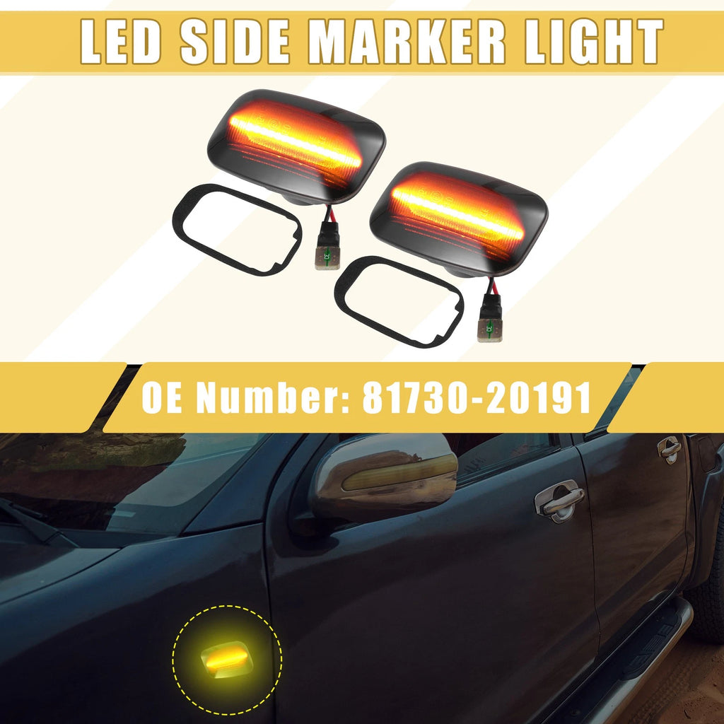 2X Front LED Side Marker Light 81730-20191 for Toyota 