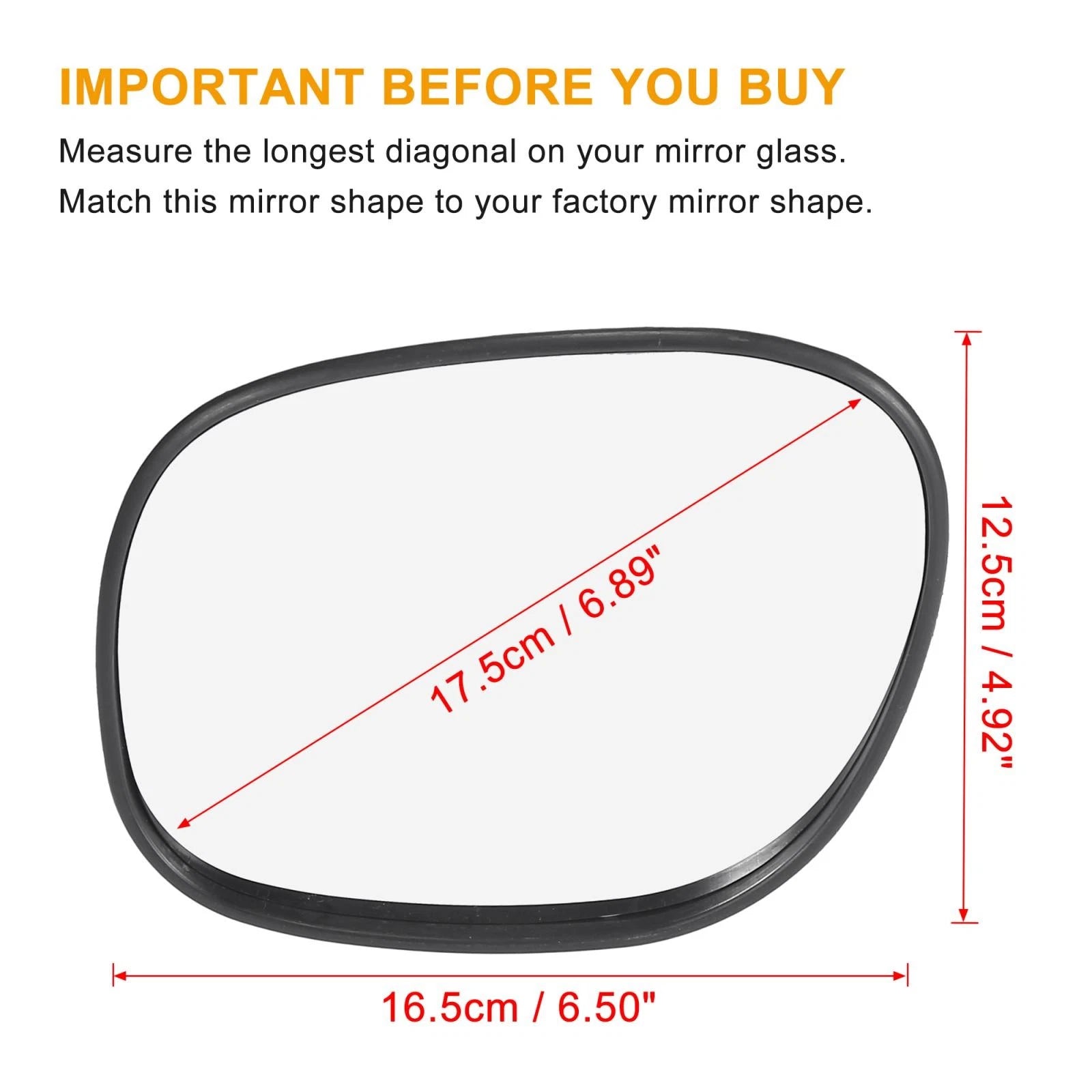 Left Side Mirror Glass Backing Plate 8796142010 for Toyota RAV4 (2019–2023)