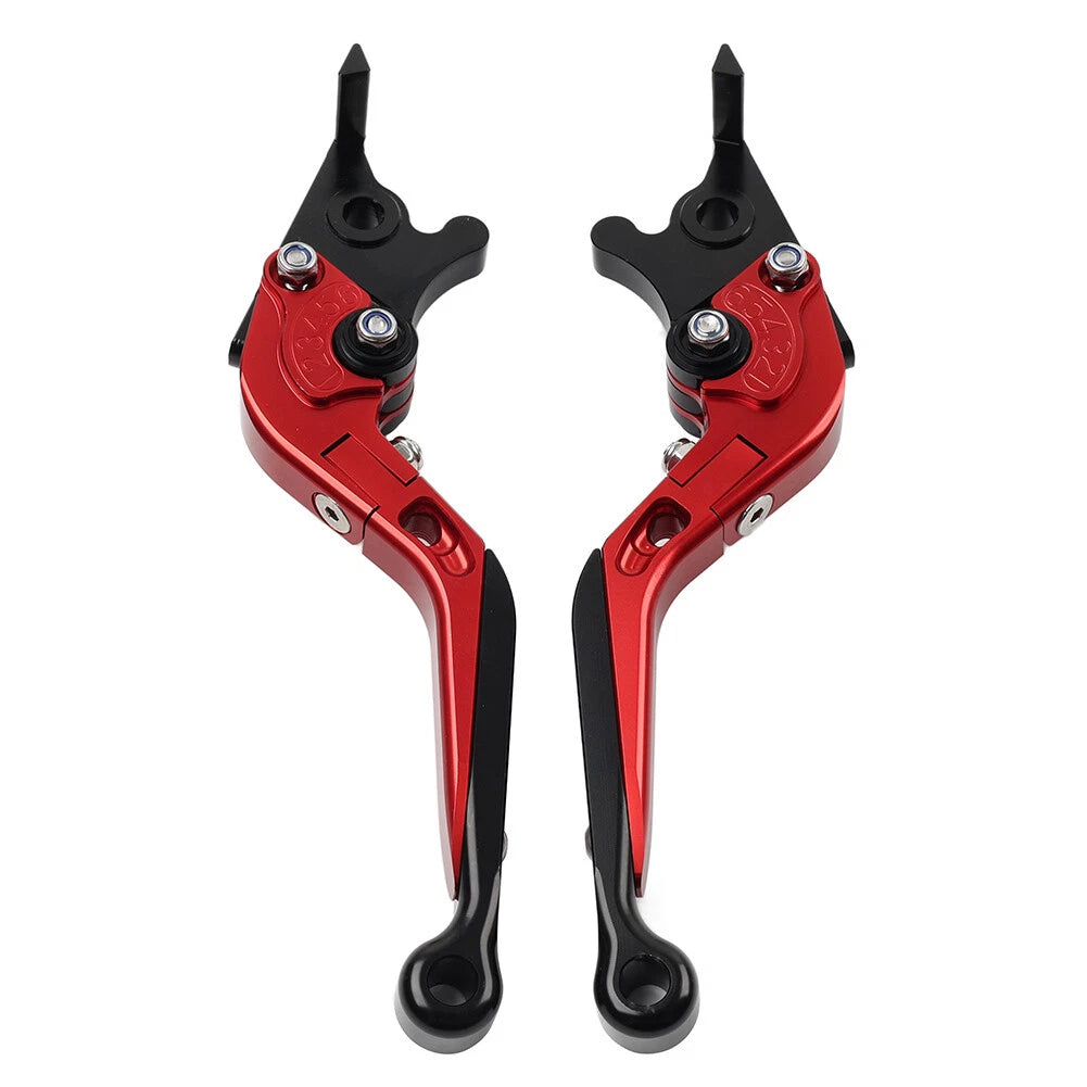 CNC Extendable Brake Clutch Levers for Benelli TRK502/X BN302S (2015–2019) Red