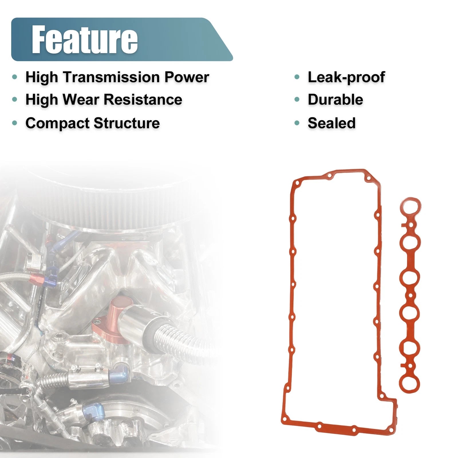 Set of 1 Valve Cover Gasket No. 11127581215 for BMW 325i (2006–2013) Rubber