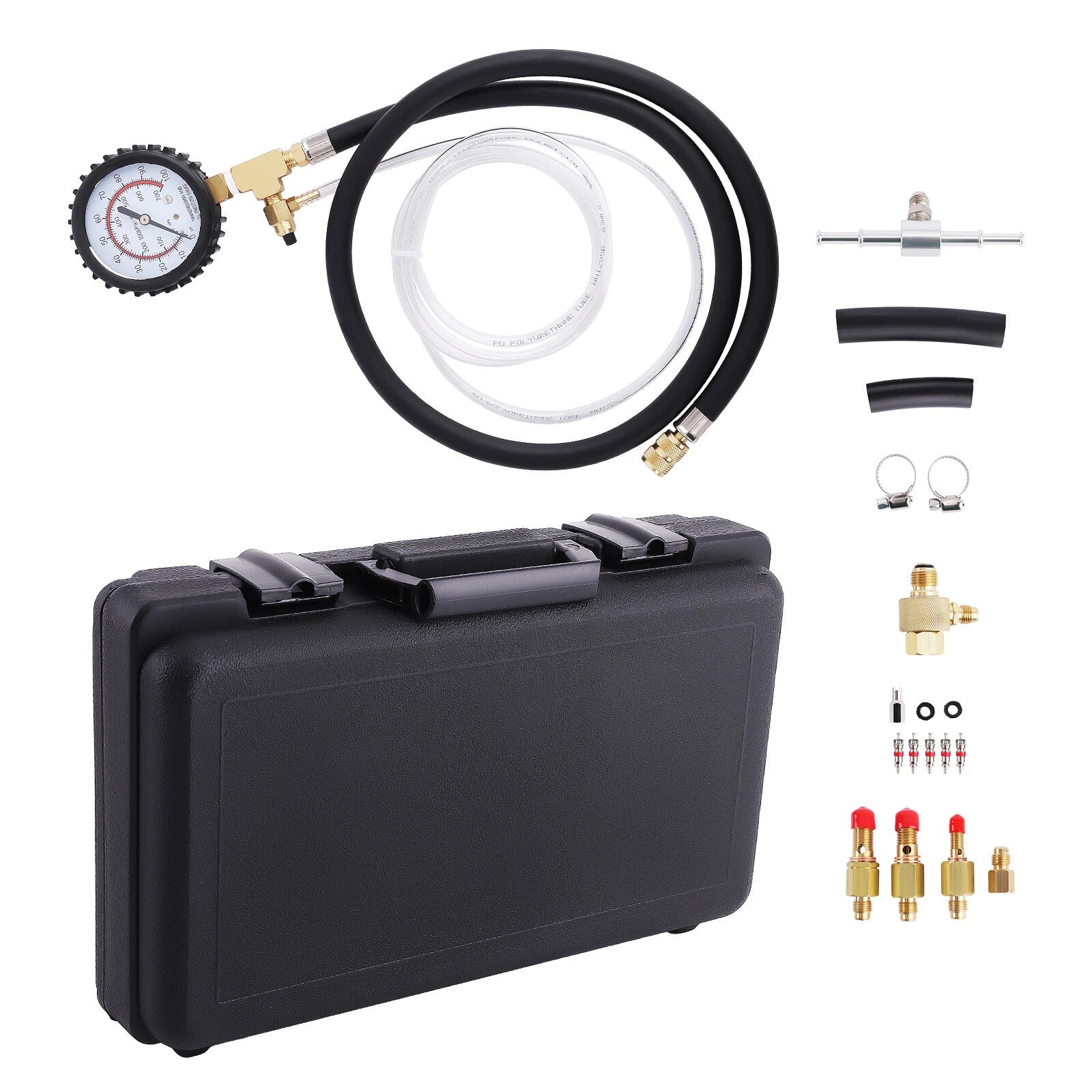 Gasoline Fuel Injection Pump Pressure Gauge Tester for All Vehicles (YYYY–YYYY)