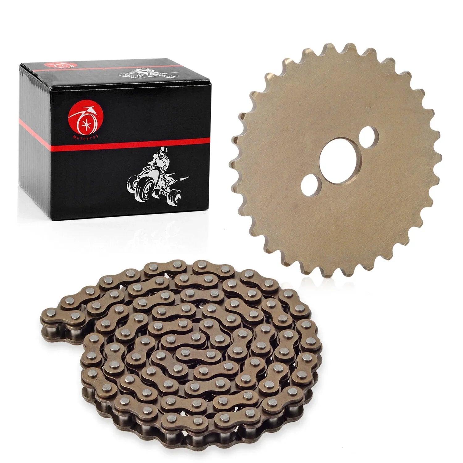 2 x Camshaft Sprocket 30T & Cam Timing Chain 90L for Honda CRF100F (2004–2013)
