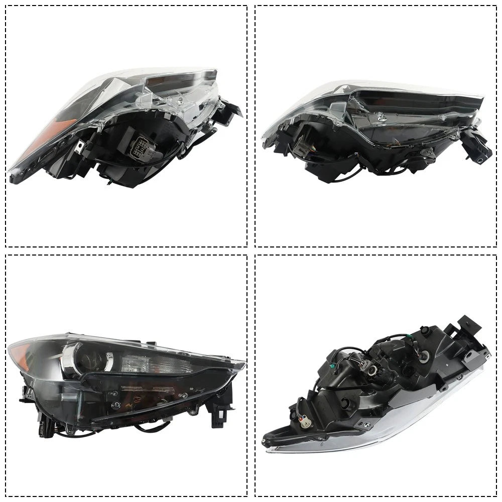 Replacement Headlight for Mazda CX-5 (2017-2021) Right Passenger Black LED
