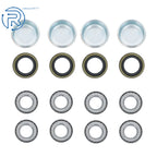 Set of 4 Trailer Boat Axle Kits w/ 4 on 4" Bolt Idler Hub & BT8 Spindle