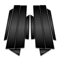 10pc Carbon Fiber Pillar Post Covers for 2011 Ford Fiesta Hatchback