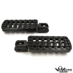 Black Dominator Footpegs for Harley FXBB FXBR FXBRS FXLR (2018–2019)