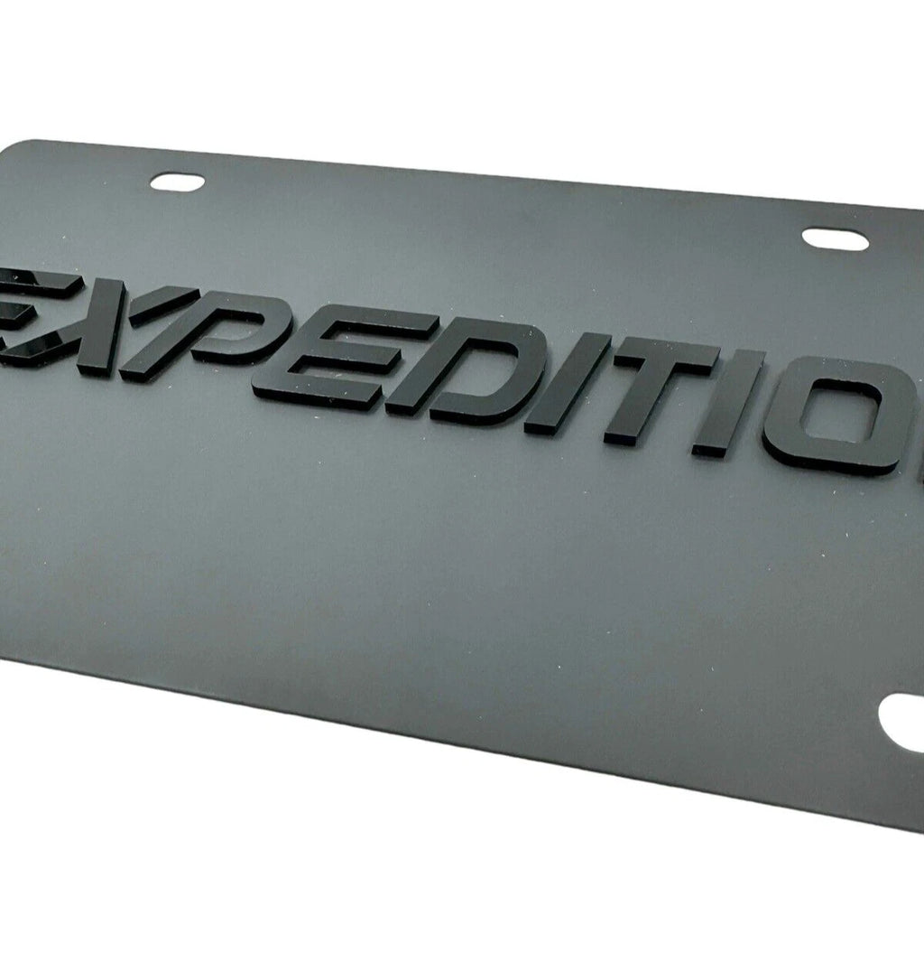 License Plate Frame Premium Black for Ford Expedition (2003–2017)