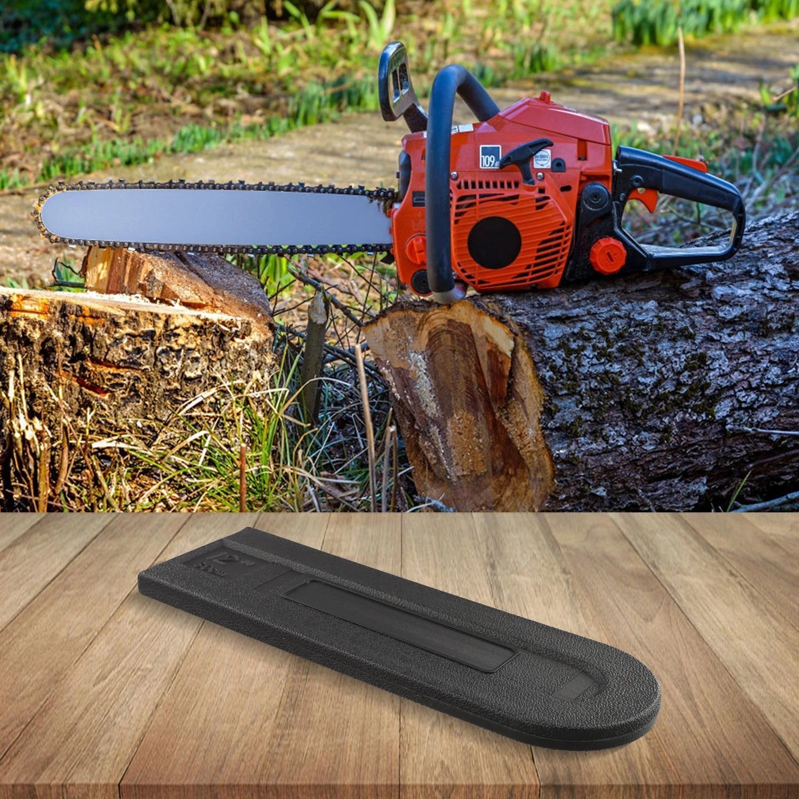 Chainsaw Bar Cover for 8-12 Inches Chainsaws (12" 3.5")
