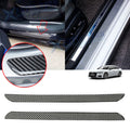 Carbon Fiber Door Scuff Sill Plate Guard Panel for Audi A4 (2010–2016)