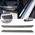 Carbon Fiber Door Scuff Sill Plate Guard Panel for Audi A4 (2010–2016)