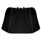Console Lid Jump Seat Cover for Ford F150 (2004–2008) Carbon Fiber Blue Stitch