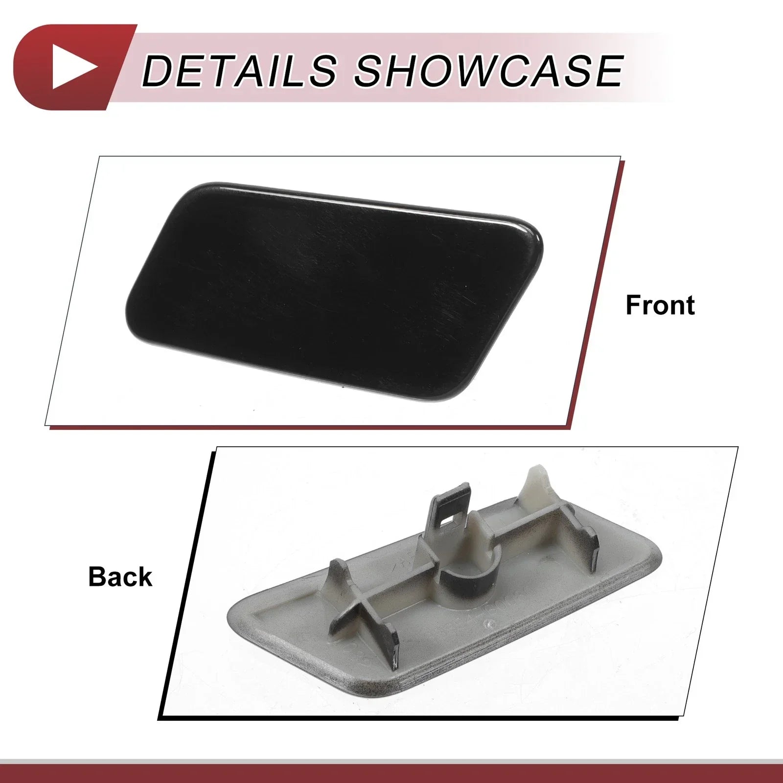 Front Left Washer Nozzle Cover for Lexus LX570 (2016-2021) - Black 1 x Cap