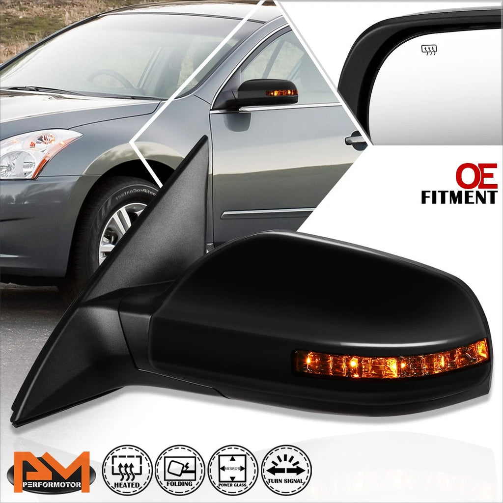 Power Heated Turn Signal Side View Mirror for Nissan Altima Sedan (2007–2012)