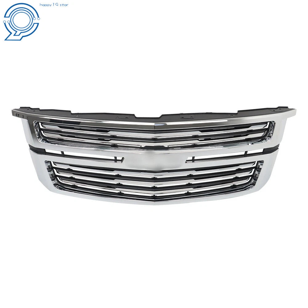 Chrome Front Upper Grille for Chevy Tahoe/Suburban LTZ (2015-2020)