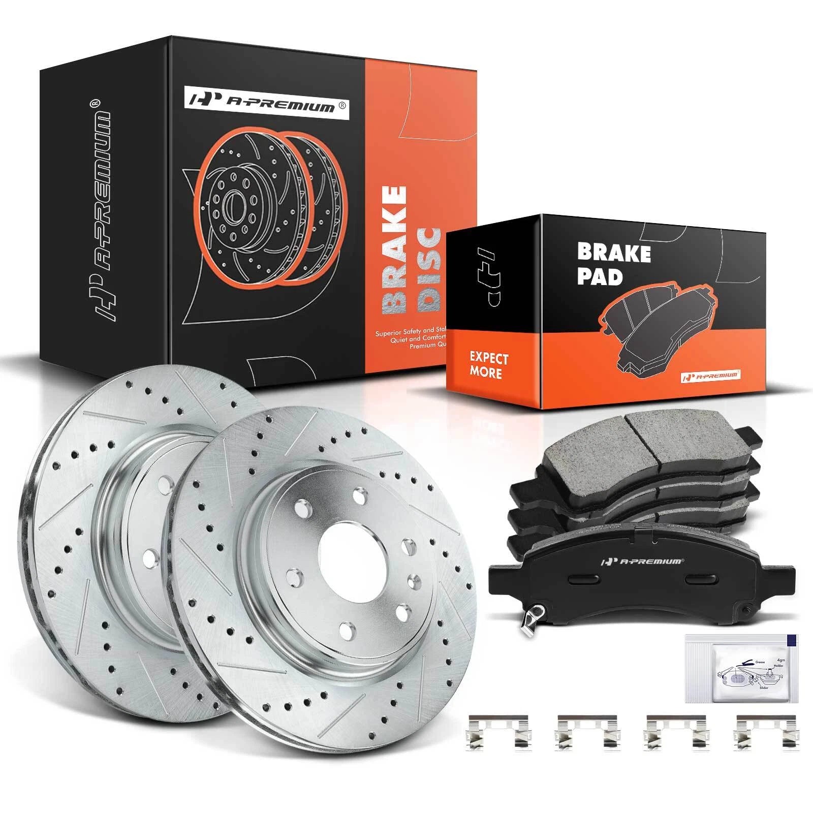 Drilled and Slotted Brake Rotors & Pads for Buick Enclave (2008–2017)