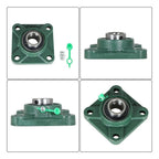 Set of 10 Pillow Block Flange Bearings for UCF205 (1" Bore)