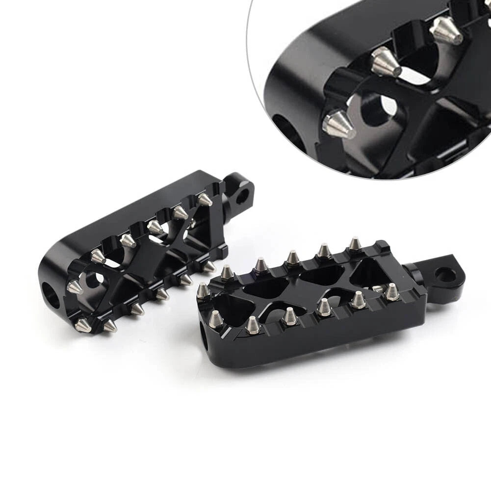Foot Pegs for Harley Touring, Softail, Dyna (2010–2023) - Black MX Style