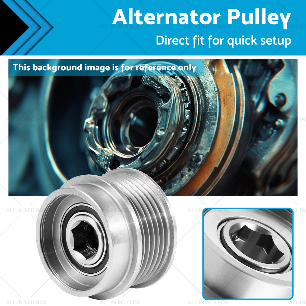 Overrunning Alternator Pulley for Ford Territory, Jeep Cherokee (OAP027)