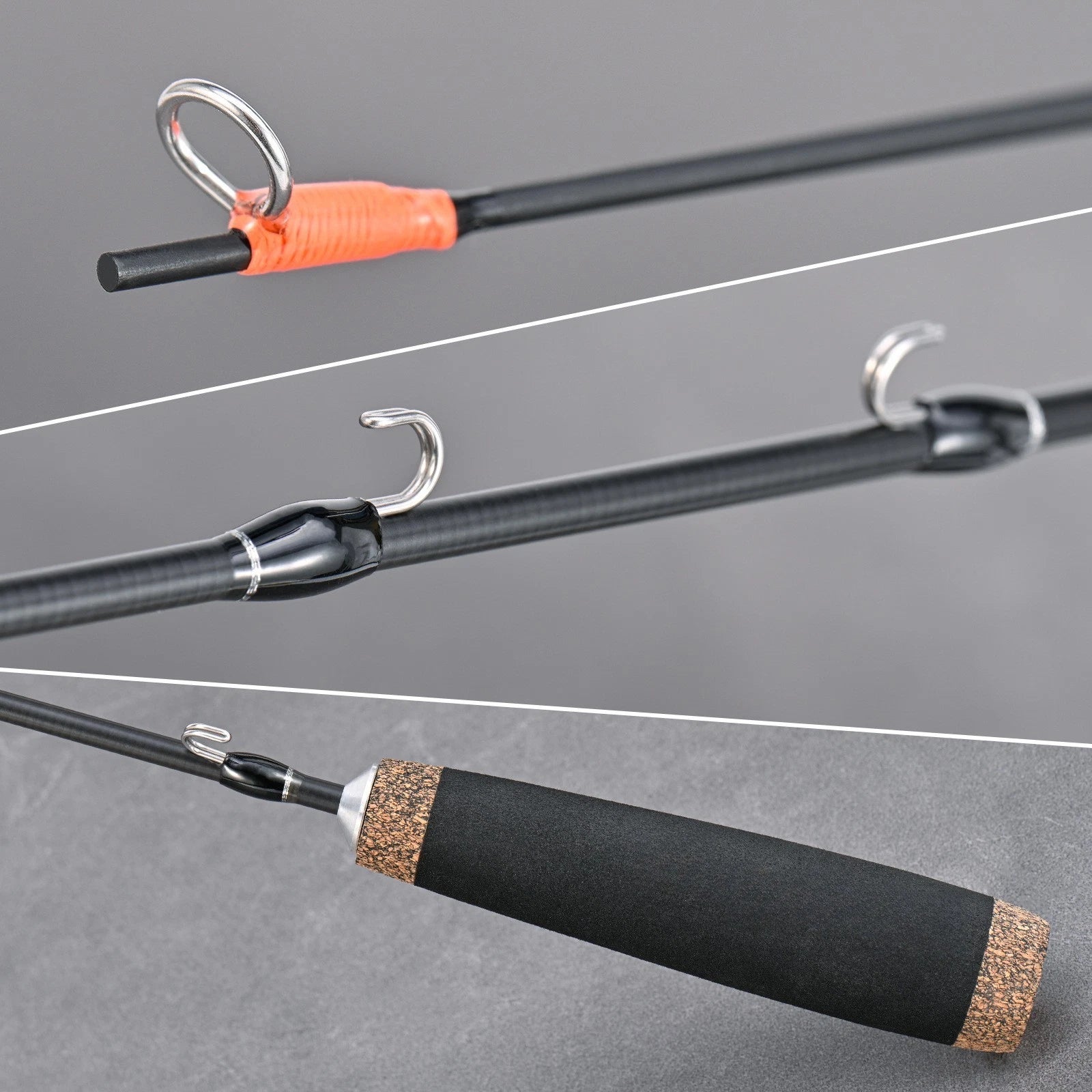 2-Piece Telescopic Ice Fishing Rod for Universal Use (50cm)