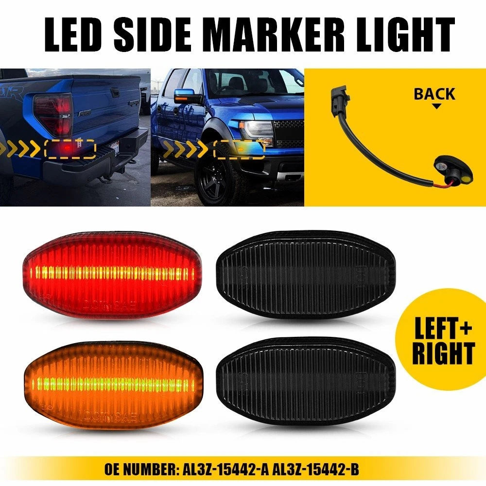 LED Side Marker Lights for Ford F-150 Raptor (2010–2014) EXV