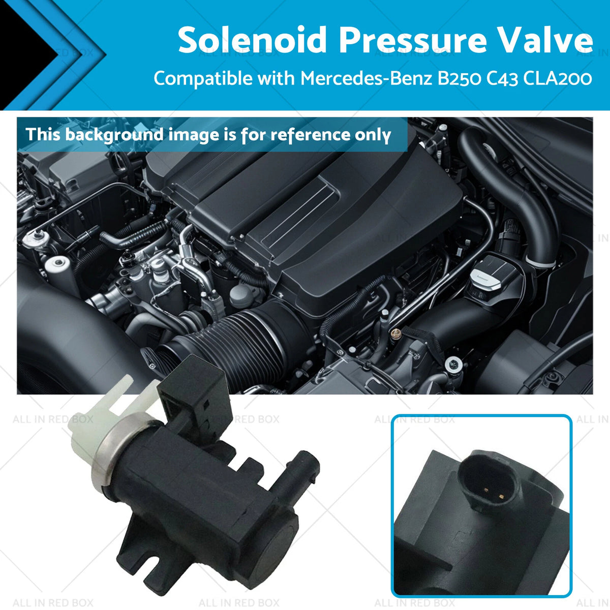 Solenoid Pressure Valve for Mercedes-Benz B250 C43 CLA200 (2013–2019) A0081535428