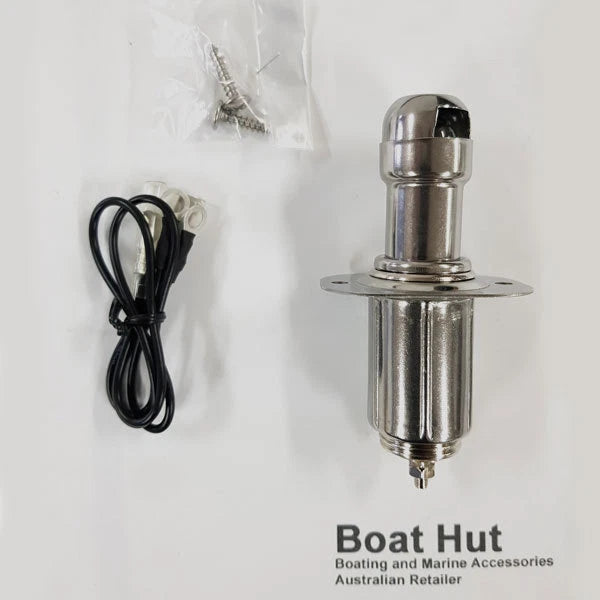 Set of 2 Marine Grade Stainless Steel Cigarette Lighters 12V/24V 53022