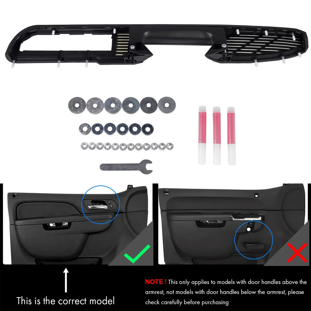 Passenger Right Door Panel Handle Armrest for Silverado (YYYY–YYYY)