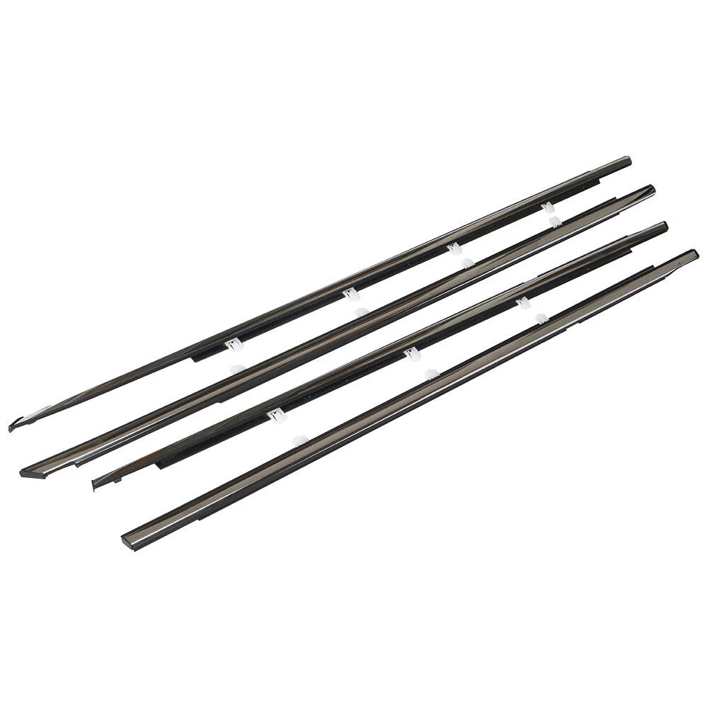 Set of 4 Window Weatherstrip Moulding Trim for Honda Accord (2008–2012)