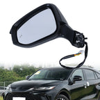 Left Driver Side Mirror for Toyota Venza (2021–2024) Blind Spot, Turn Signal