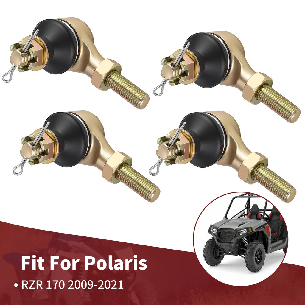 2X Tie Rod Ends with Nuts Pins Washers for Polaris RZR 170 (2009–2021)