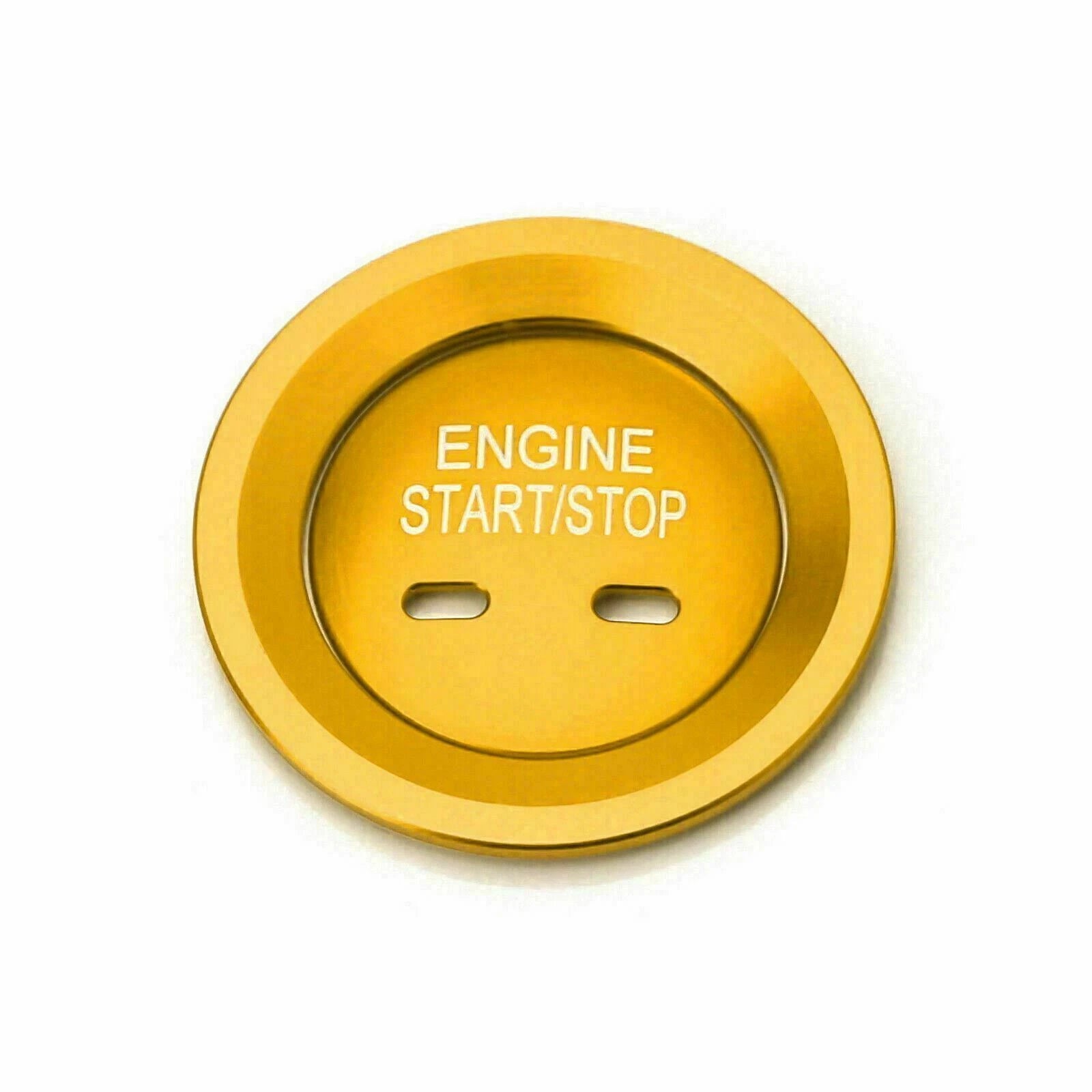 Keyless Ignition Switch Start Gold Trim Cover for Chevy GMC (2007-2013)