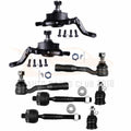 Set of 8 Ball Joints and Tie Rod Links for Toyota Tundra Sequoia