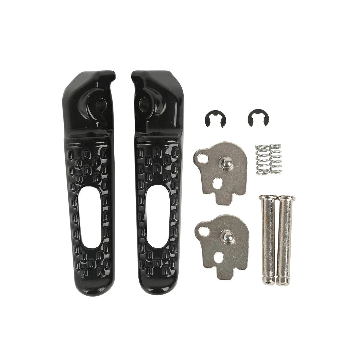Black Rear Footrests Footpeg Pegs for Honda CBR600RR (2003–2025), CBR1000RR (2004–2016)