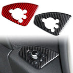 Carbon Fiber Door Lock Button Cover Trim for Audi TT TTRS (2008-2014)