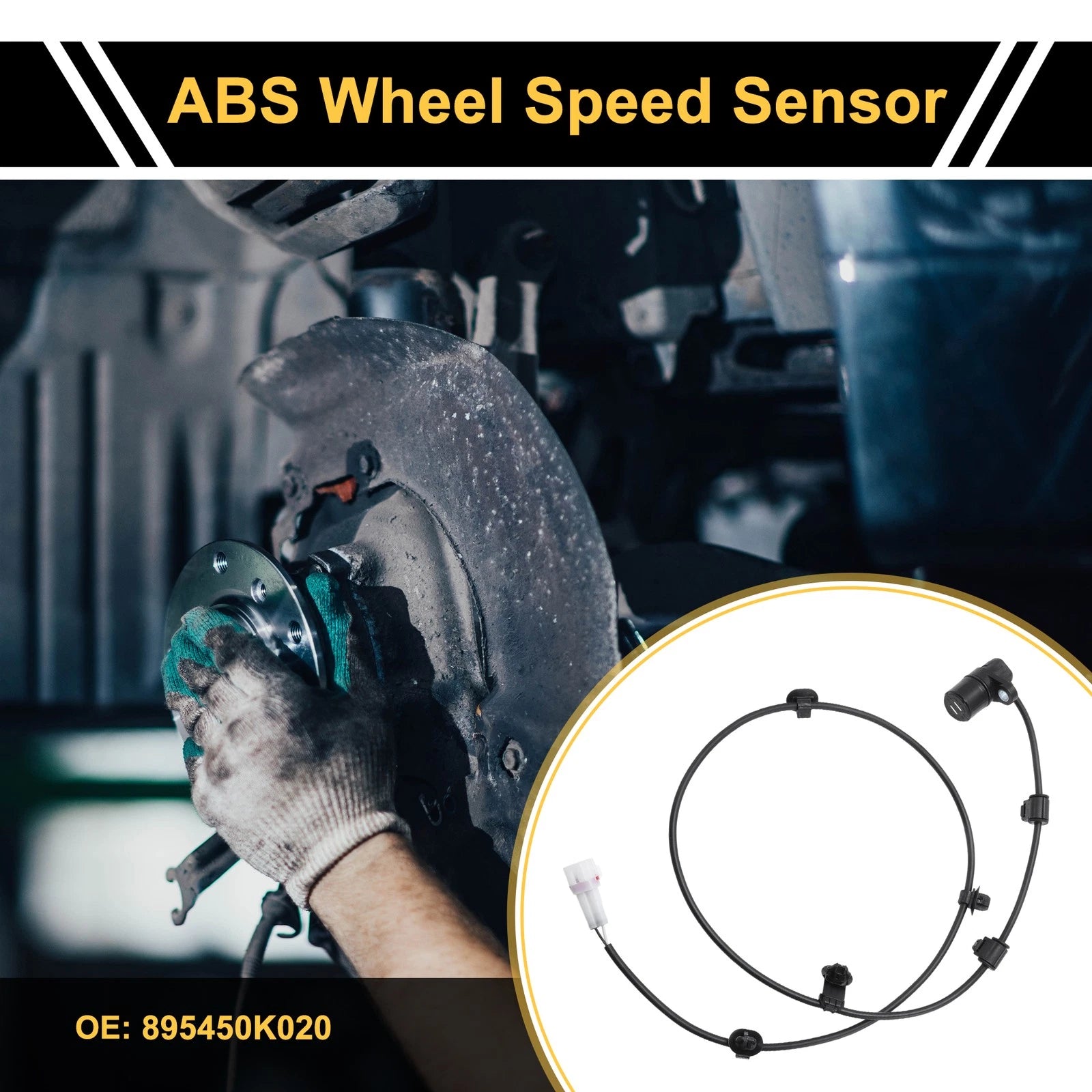 ABS Wheel Speed Sensor No. 895450K020 for Toyota Hilux (2005–2008) Rear Right