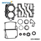 Lower Unit Gasket Kit for Yamaha 9.9HP 15HP Outboard (63V-W0001-01-0)