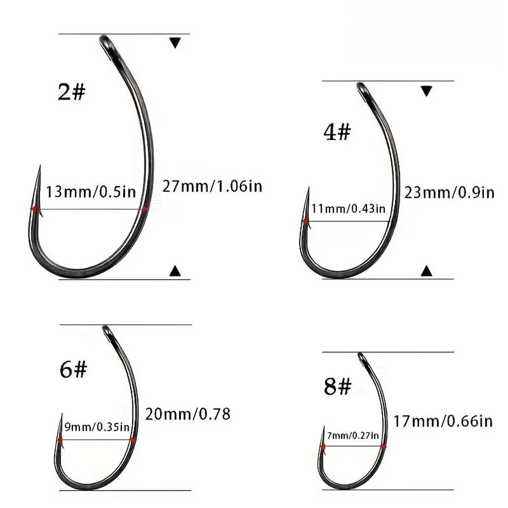4X Swivel Eye Oval Screws for Carp Fishing Ronnie Rig